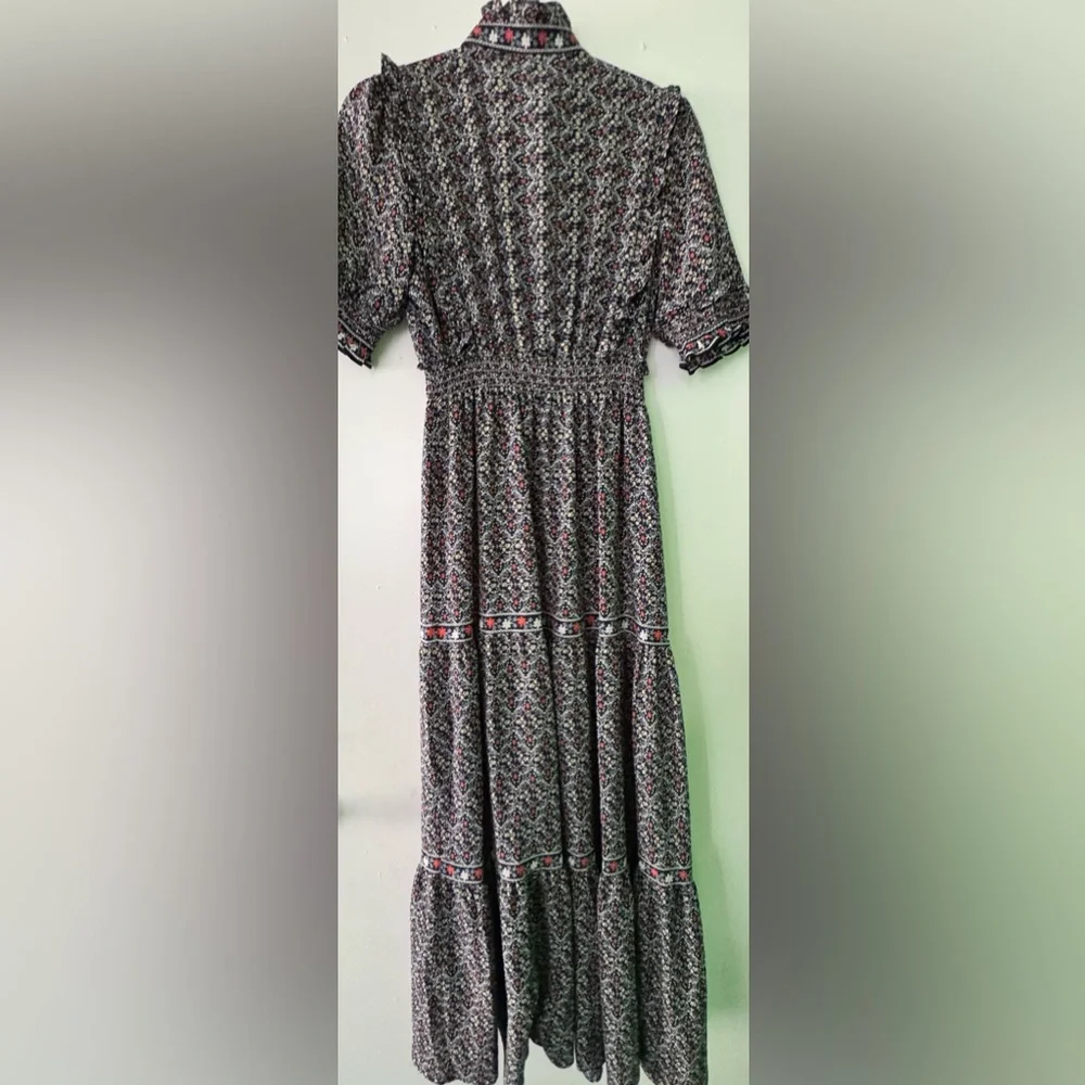 Max Studio Floral Print Top long boho style size small - Picture 4 of 4